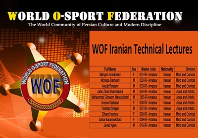 WOF IRANIAN TECHNICAL LECTURES 2018